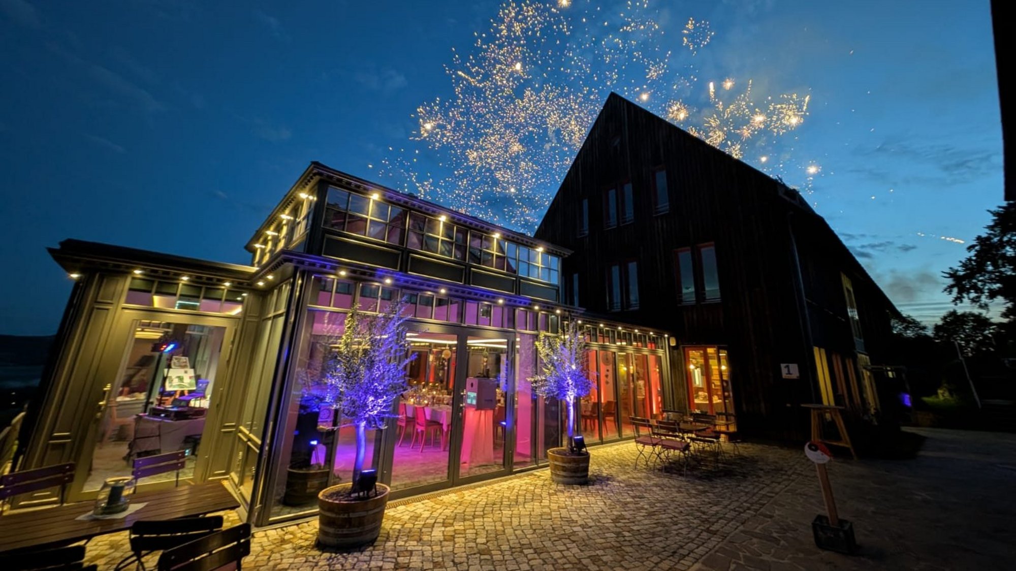 Hochzeitslocation Feuerwerk